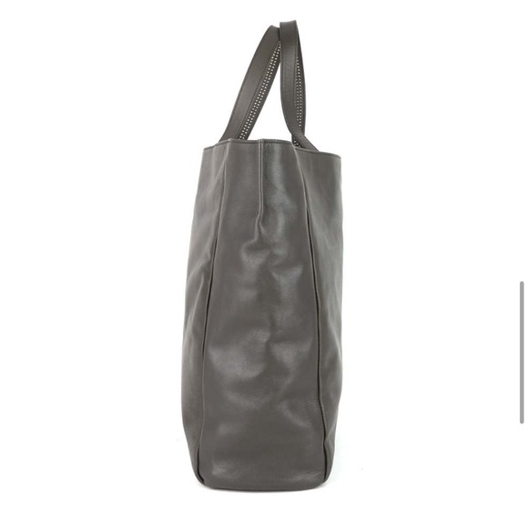 SAINT LAURENT Tote Reversible leather suede studded handbag - Picture 4 of 10